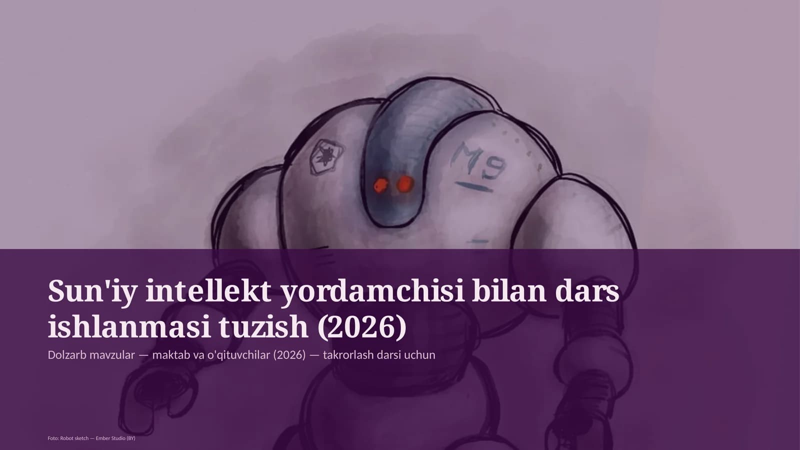 Sun'iy intellekt yordamchisi bilan dars ishlanmasi