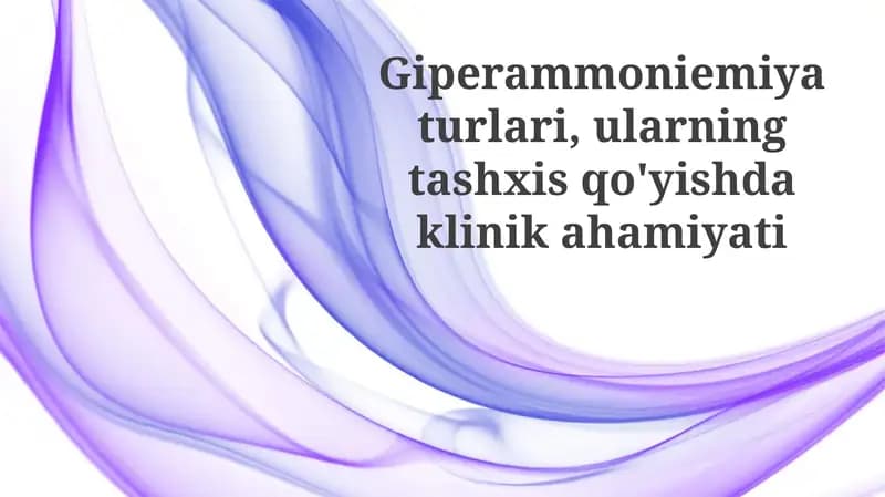 Giperammoniemiyaturlari