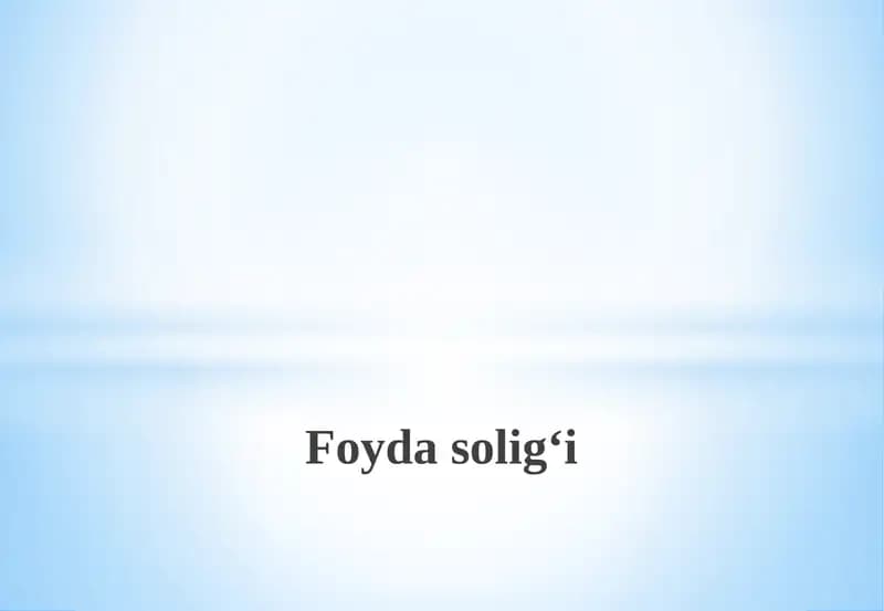 Soliq hisobotlarini taqdim etish va soliqni budjetga to‘lashmuddatlari