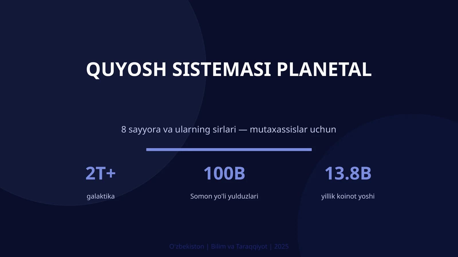 Quyosh Sisteması Planetal