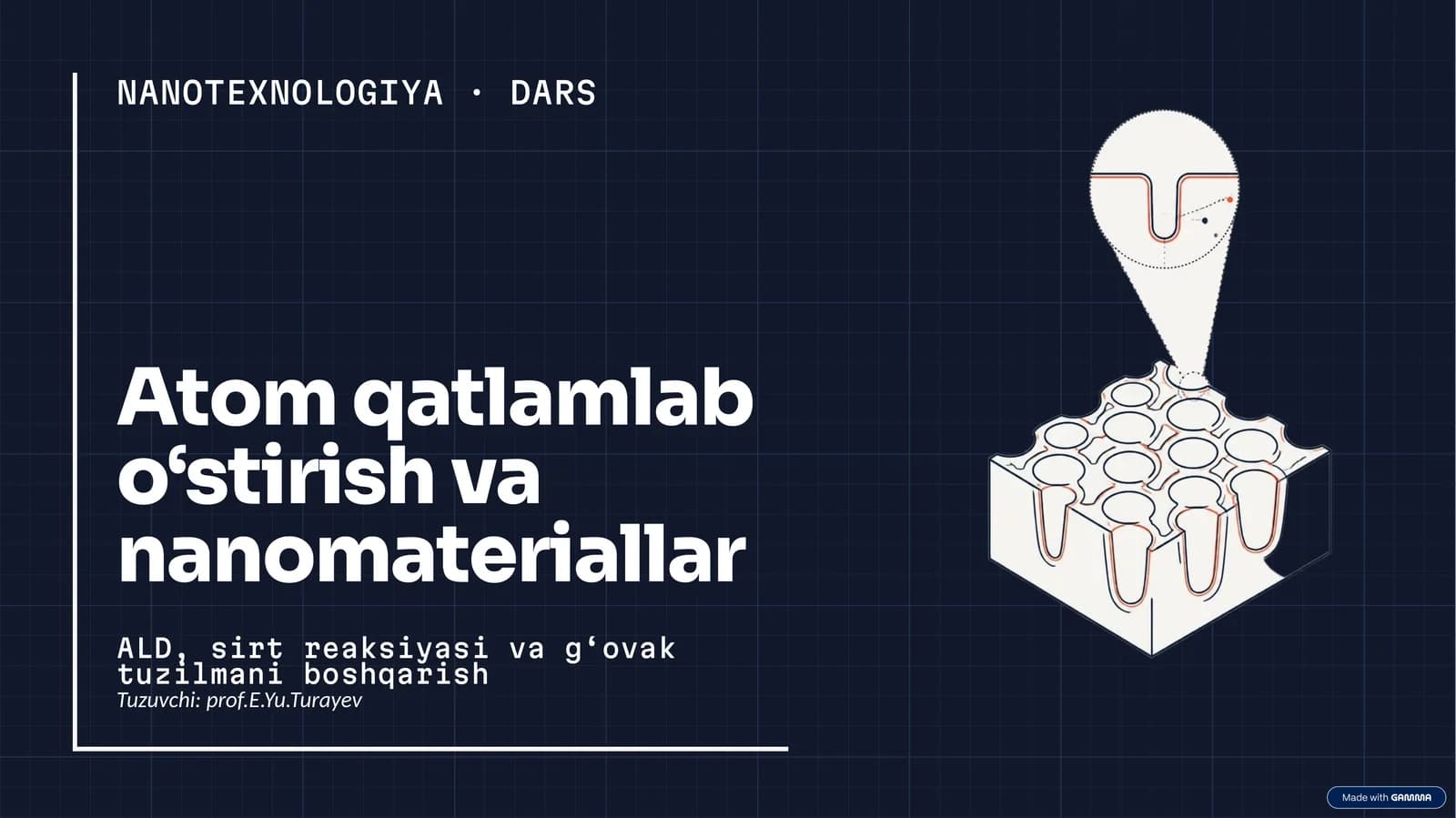 Nanotexnologiya Dars