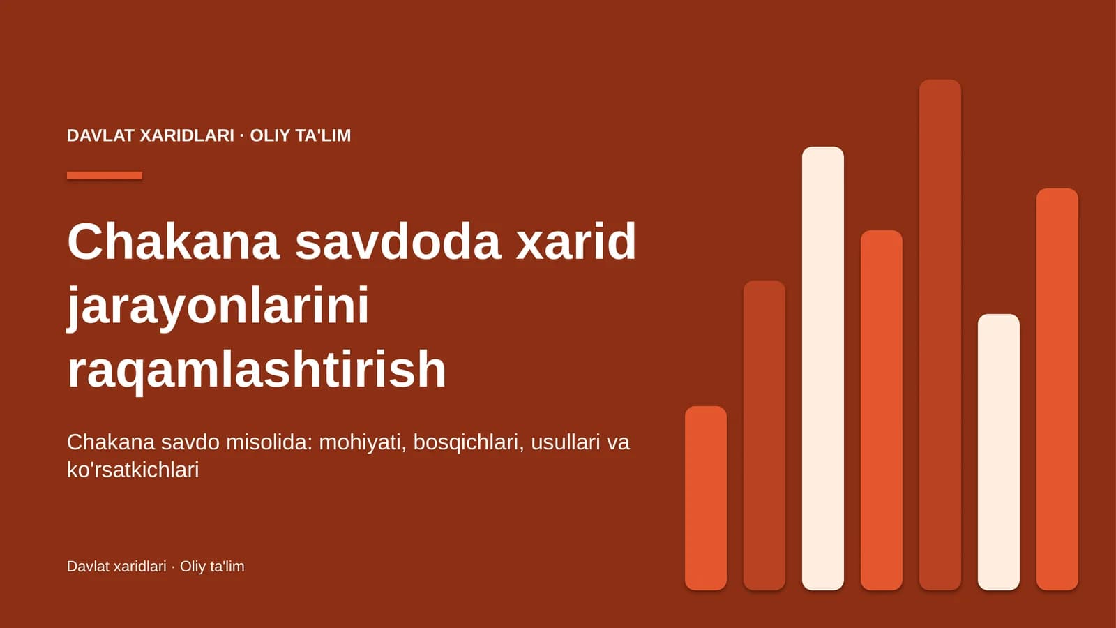 Chakana savdoda xarid jarayonlarini raqamlashtirish