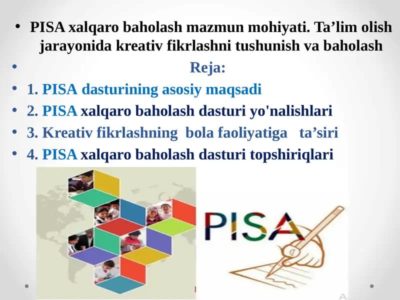 PISAxalqaro baholash