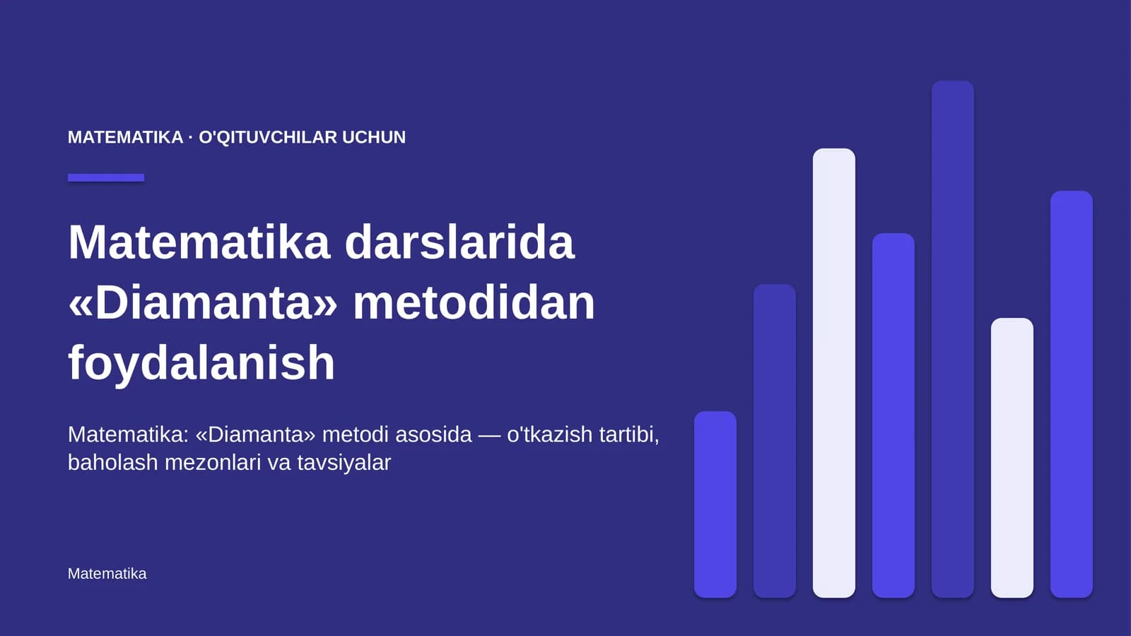 matematika darslarida diamanta metodidan foydalanish 5614