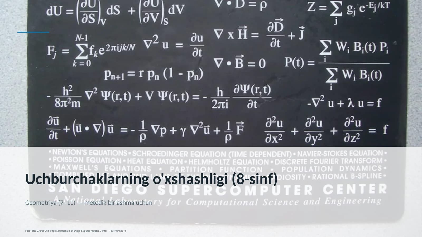Uchburchaklarning o'xshashligi (8-sinf)