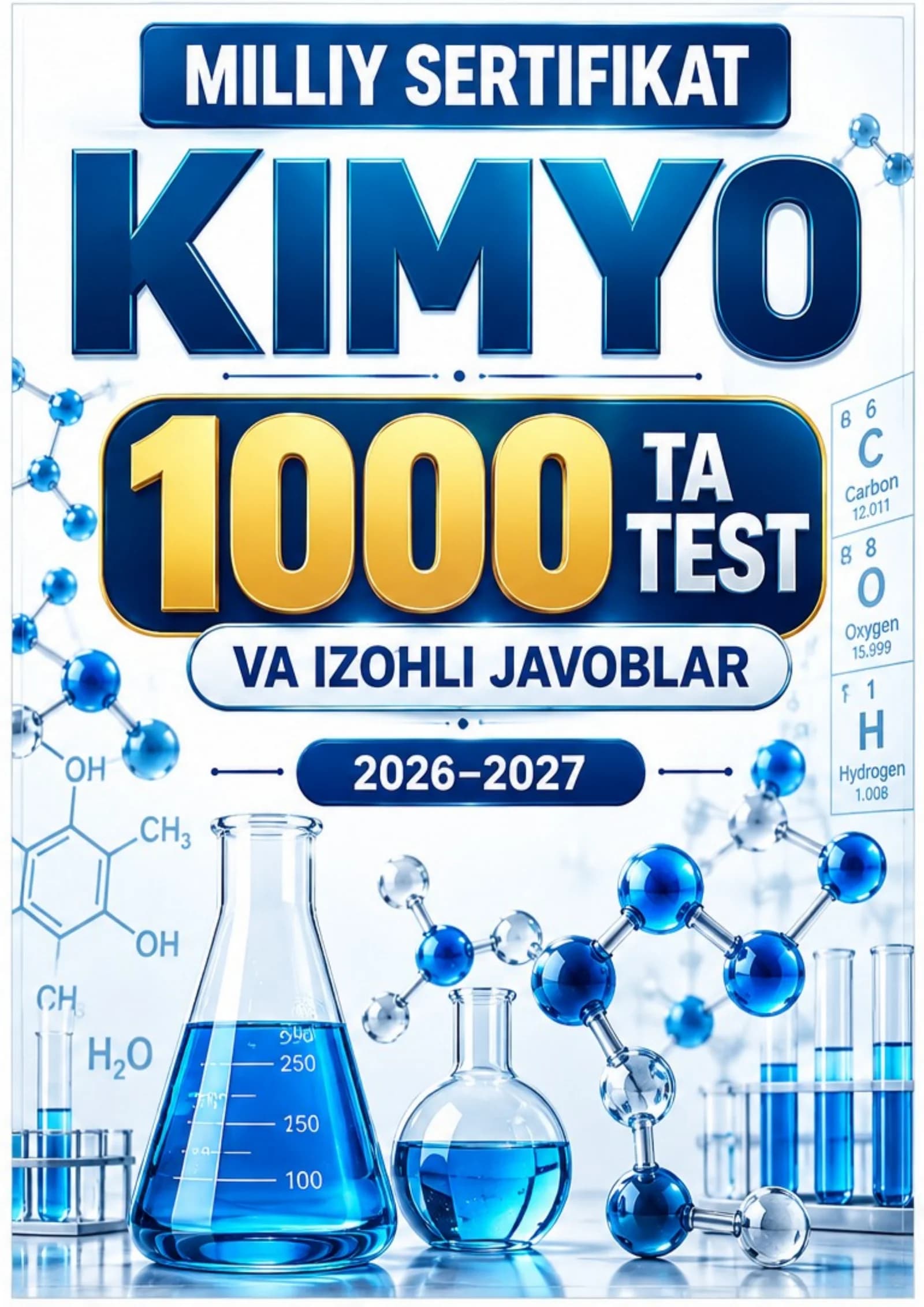 KIMYO/MILLIY SERTIFIKAT KIMYO 1000 TA TEST 2026-2027.docx
