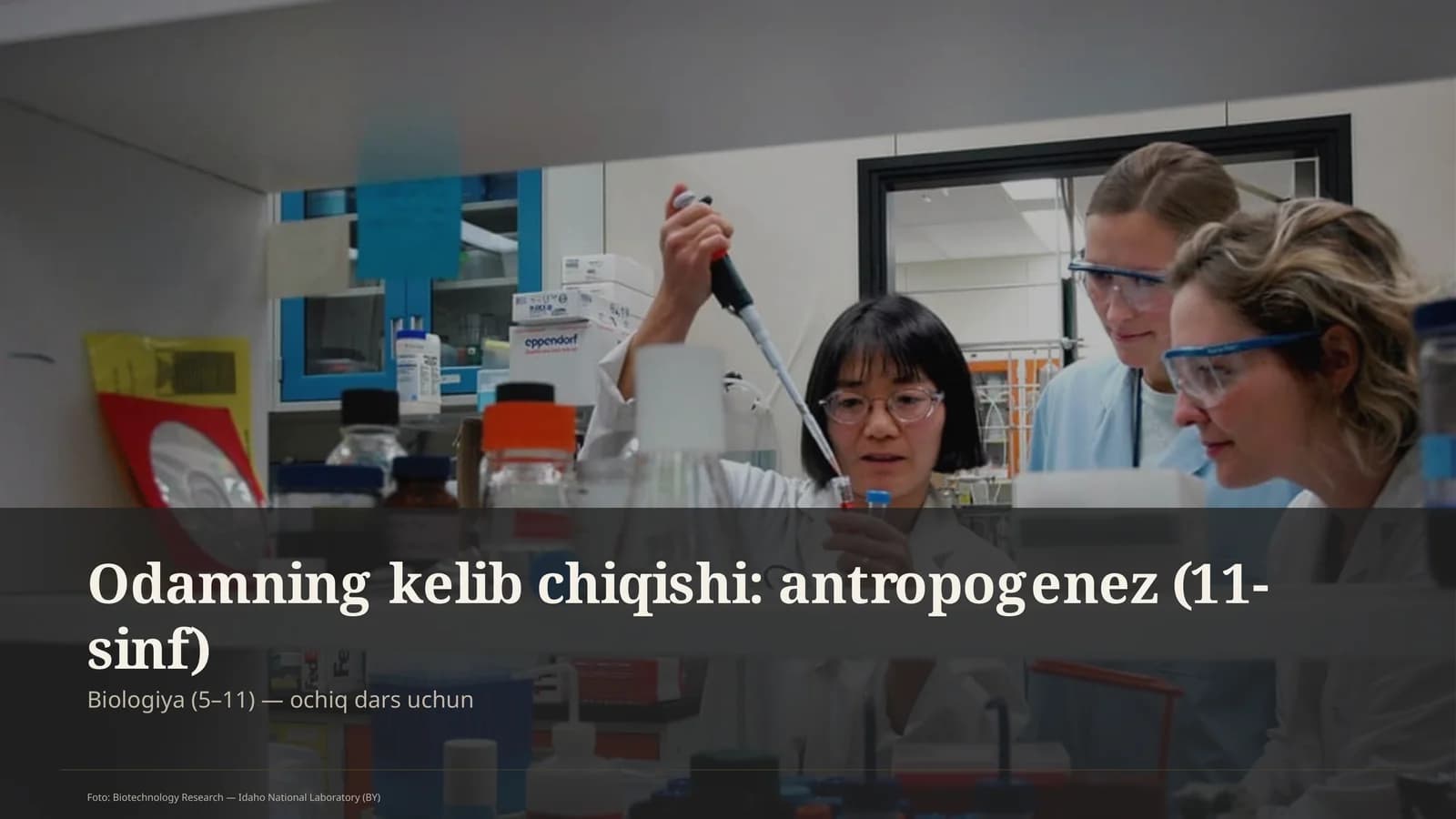 Odamning kelib chiqishi: antropogenez (11-sinf)