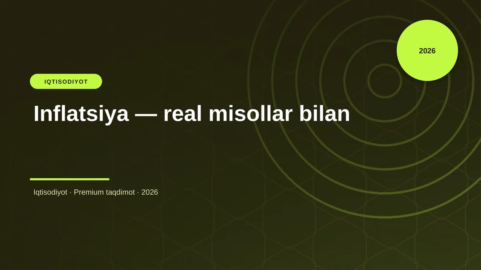 Inflatsiya — real misollar bilan