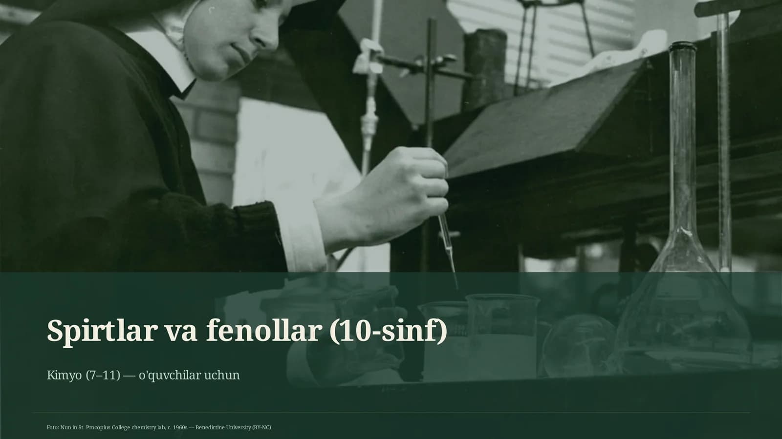 Spirtlar va fenollar (10-sinf)