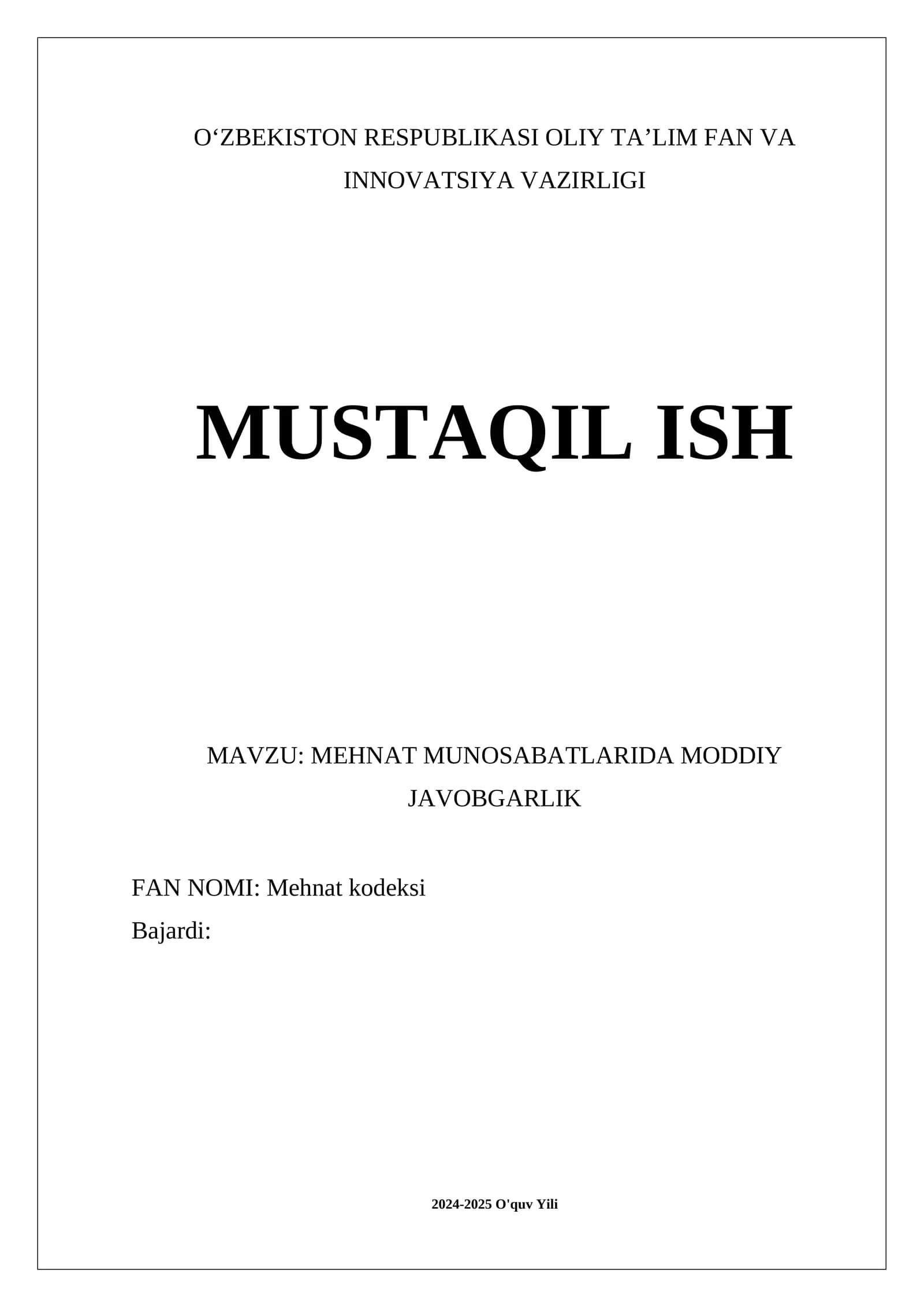 Mehnat kodeksi