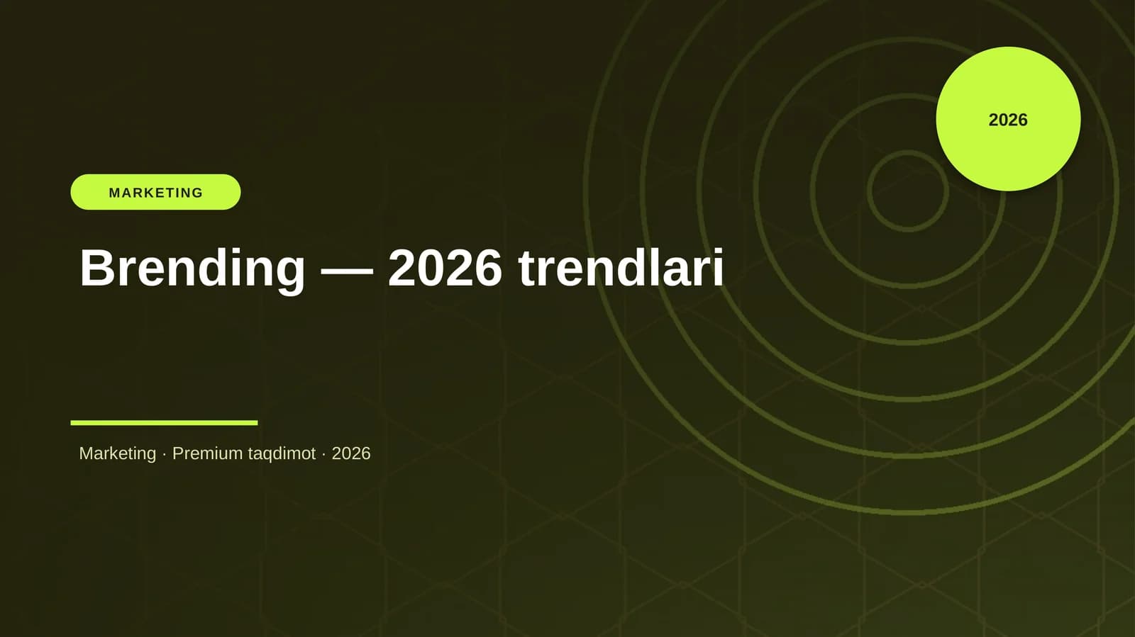Brending — 2026 trendlari