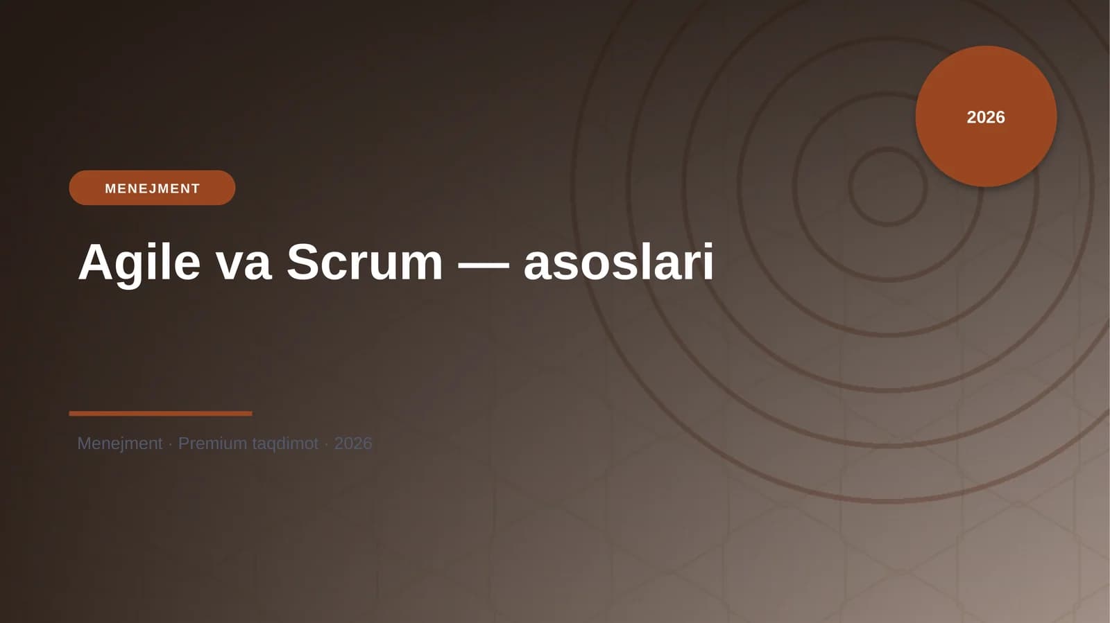 Agile va Scrum — asoslari