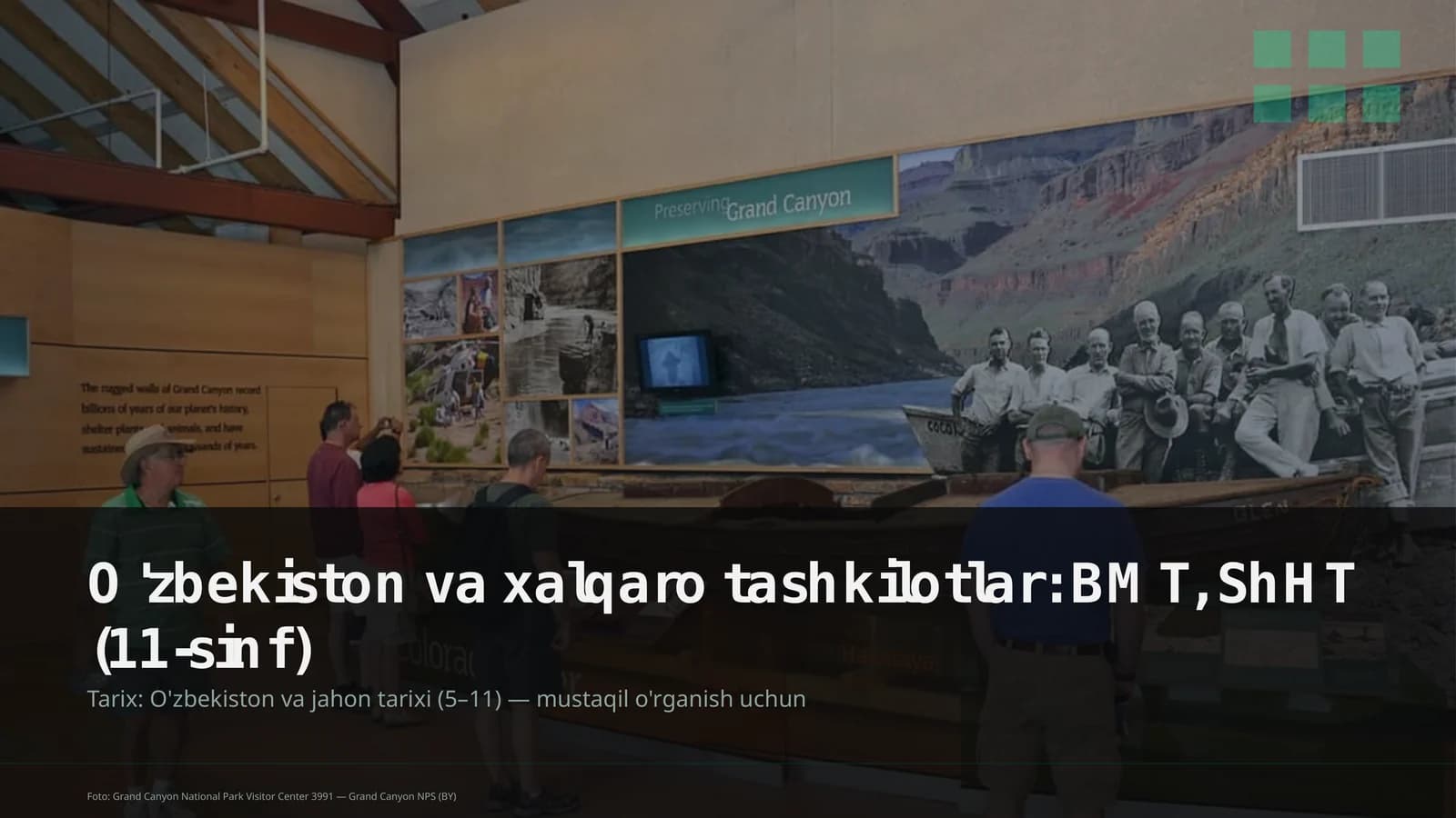 O'zbekiston va xalqaro tashkilotlar: BMT, ShHT (11-sinf)