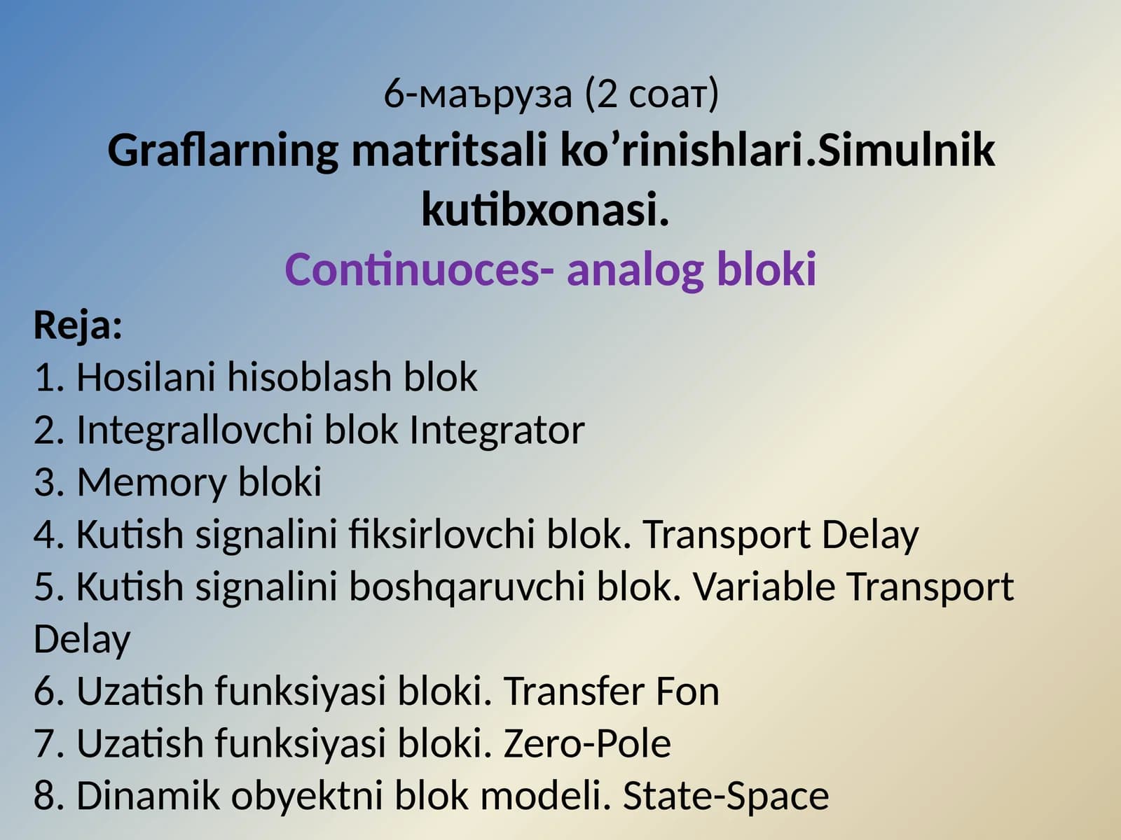 Graflarning matritsalik ko'rinishlari