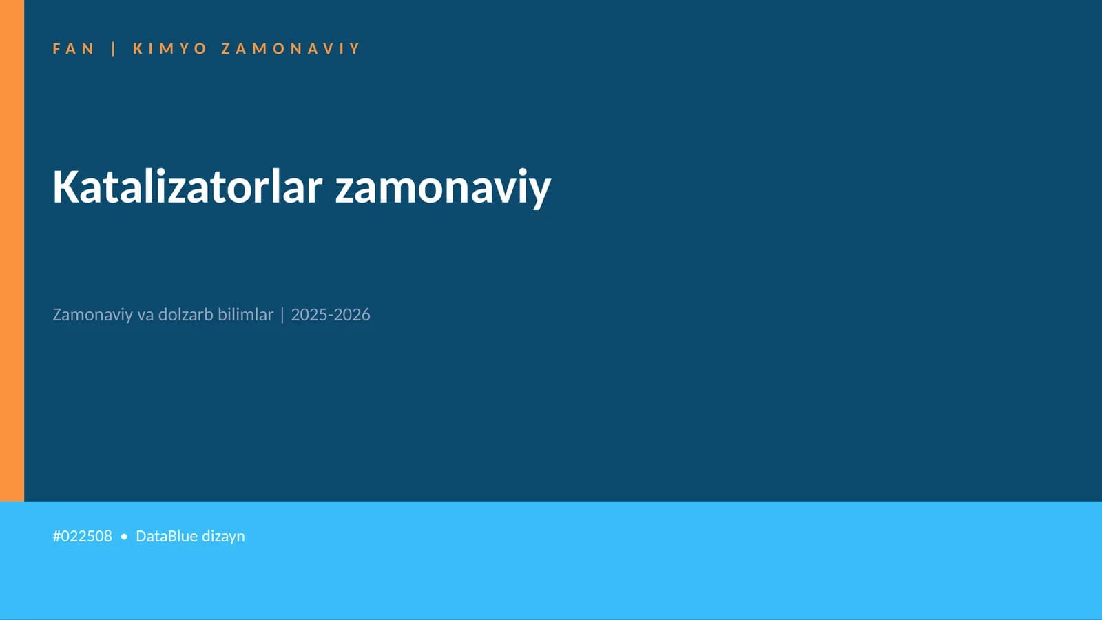 KIMYO ZAMONAVIY
