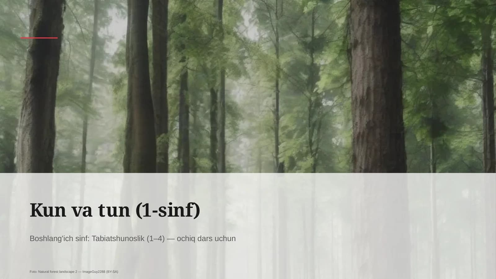 Kun va tun (1-sinf)