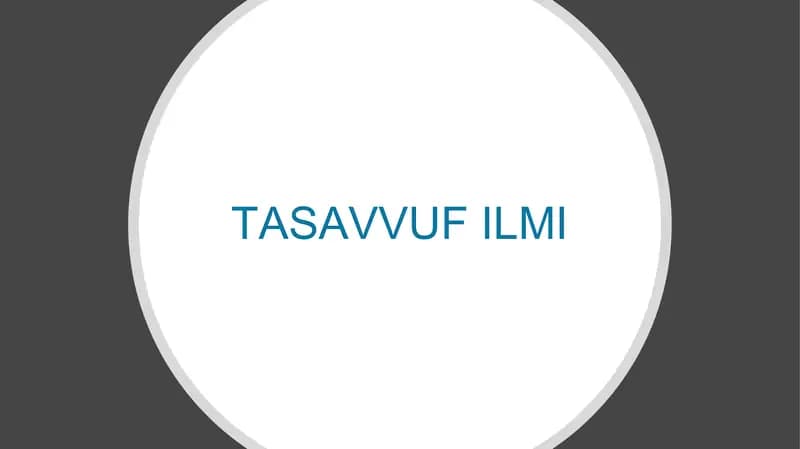 TASAVVUF ILMI