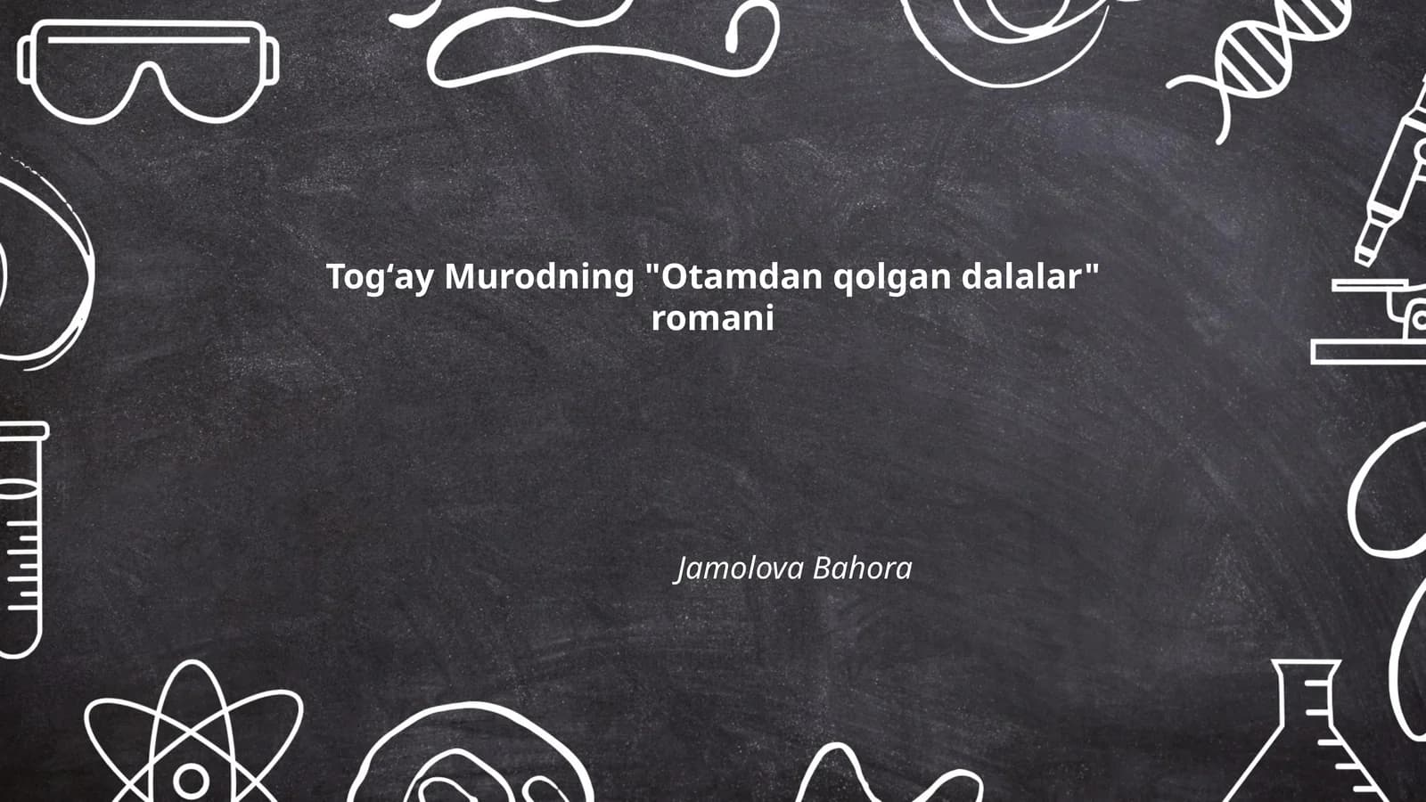 Togʻay Murodning "Otamdan qolgan dalalar" romani