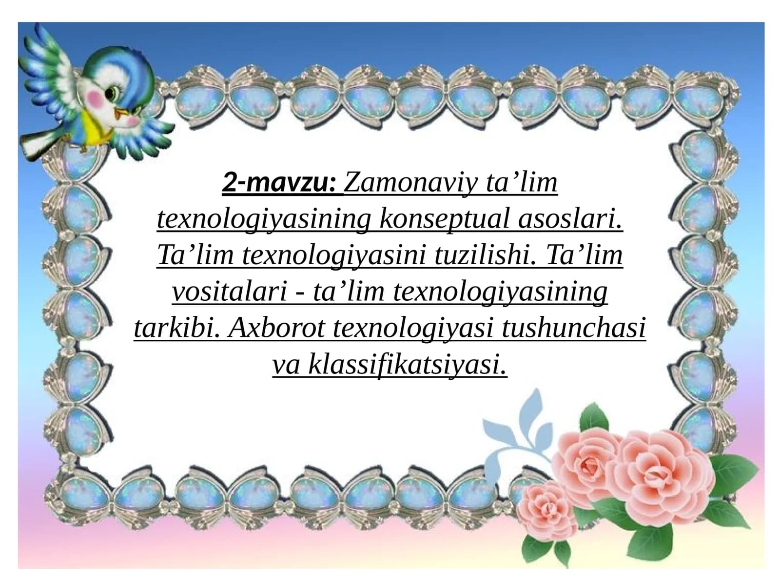 Zamonaviy ta’lim texnologiyasi