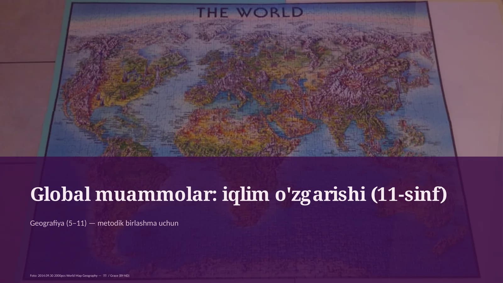 Global muammolar: iqlim o'zgarishi (11-sinf)