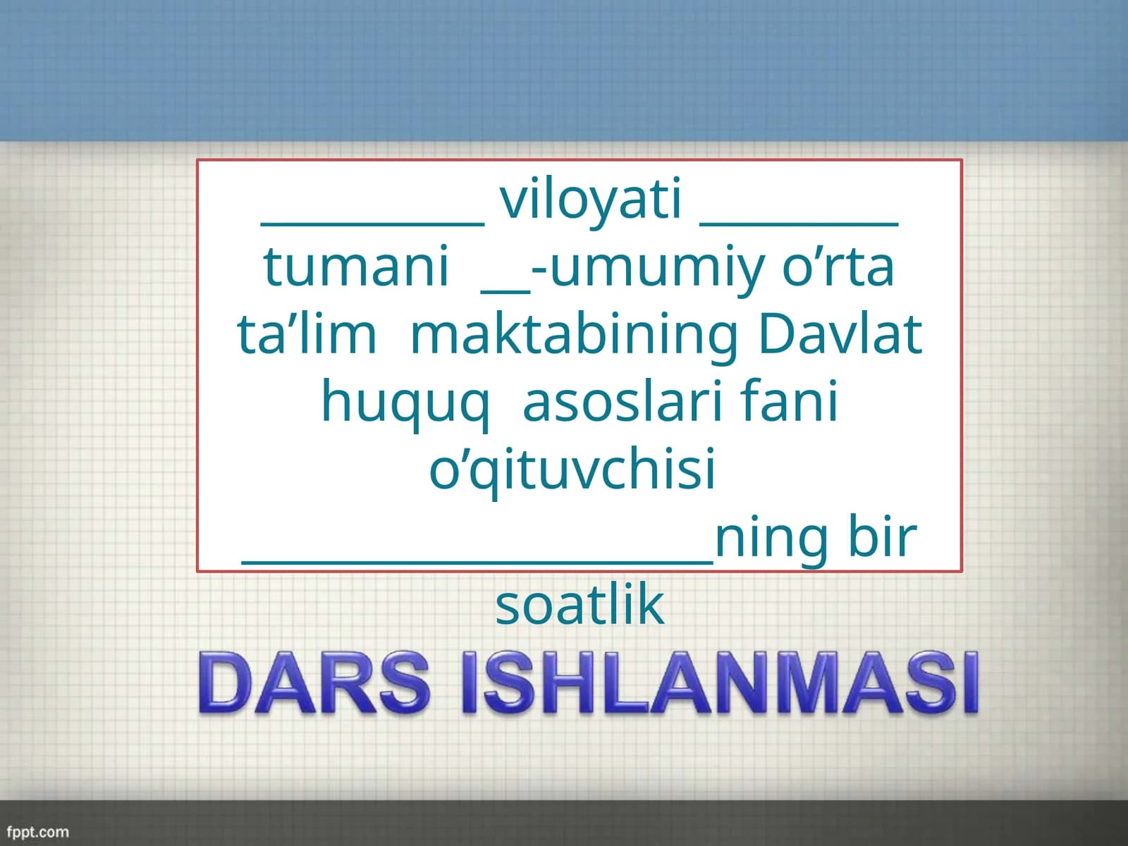 Davlatning boshqaruv shakli