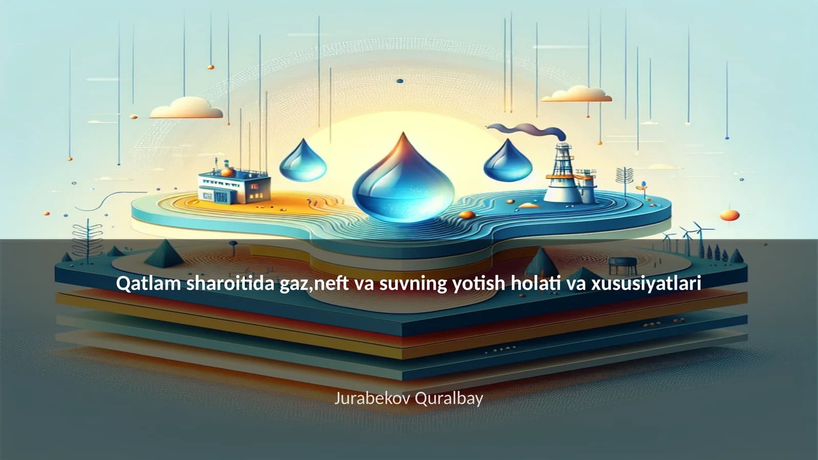 Qatlam sharoitida gaz,neft va suvning yotish holati va xususiyatlari