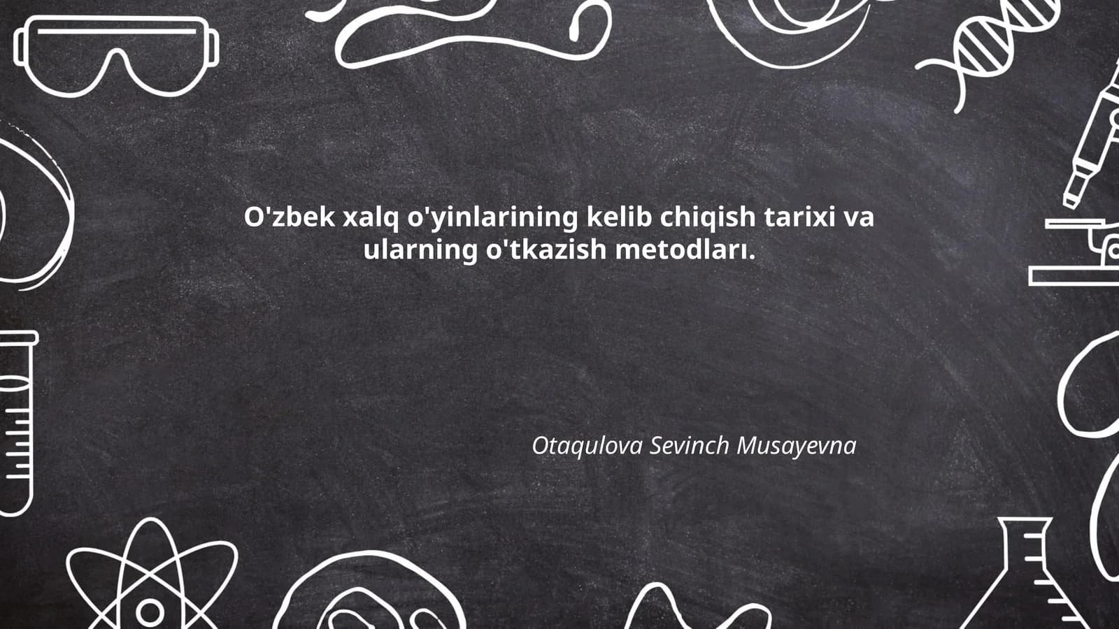 O'zbek xalq o'yinlarining kelib chiqish tarixi va ularning o'tkazish metodları