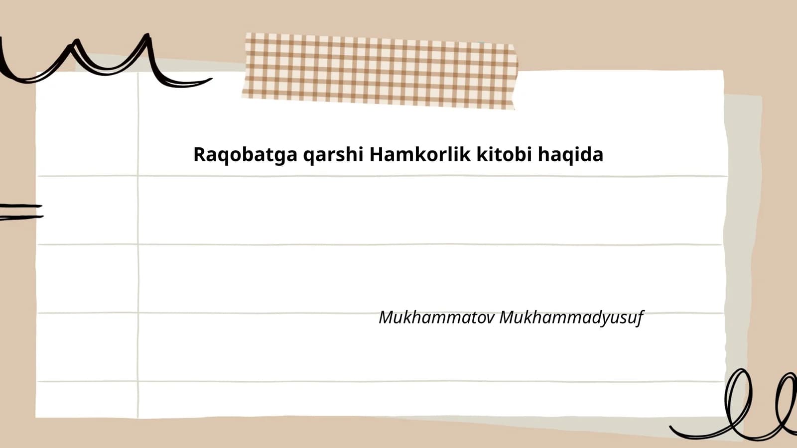Raqobatga qarshi Hamkorlik kitobi