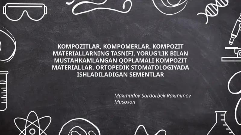KOMPOZITLAR, KOMPOMERLAR