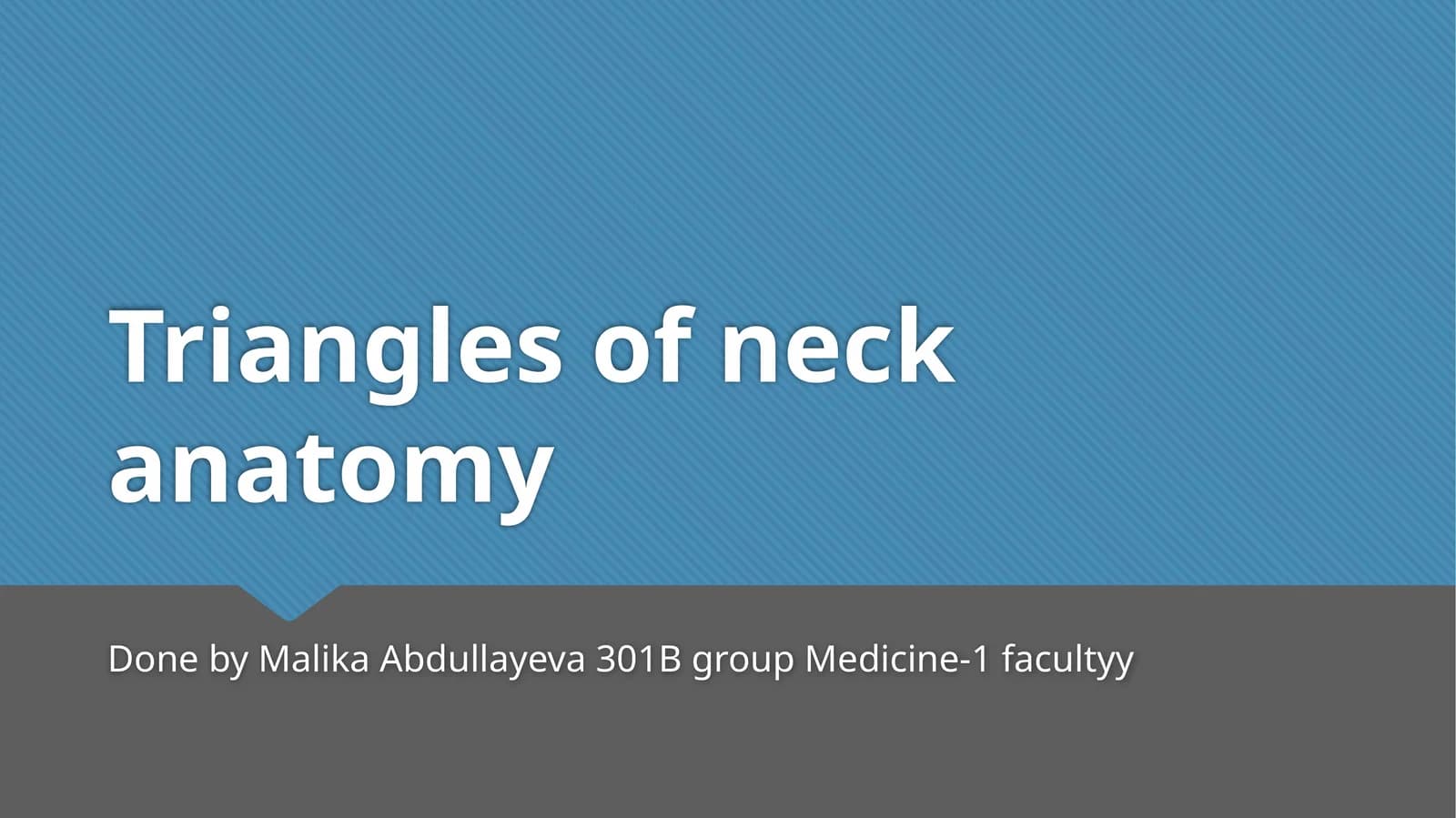 Triangles of neck anatomy