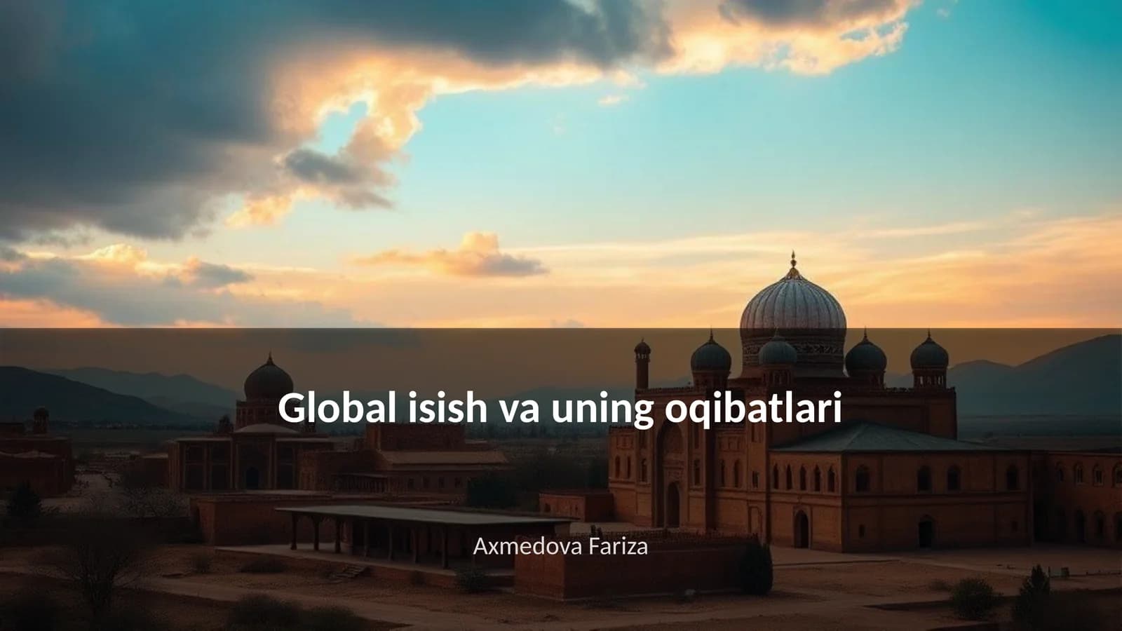 Global isish va uning oqibatlari