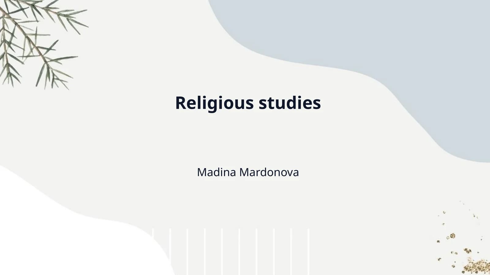 Religious studies