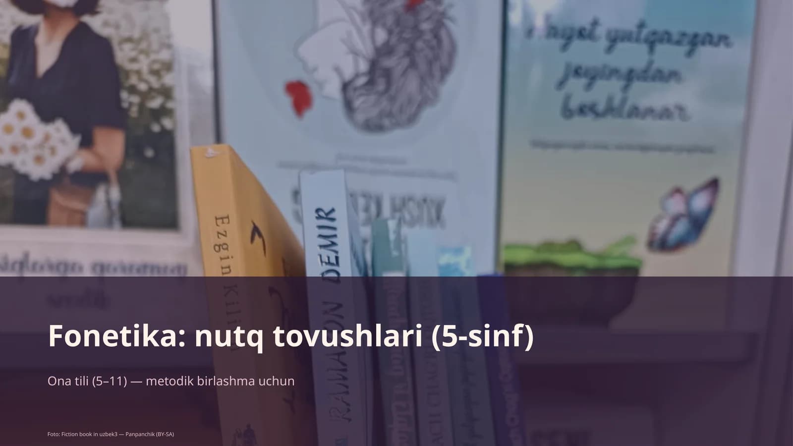 Fonetika: nutq tovushlari (5-sinf)