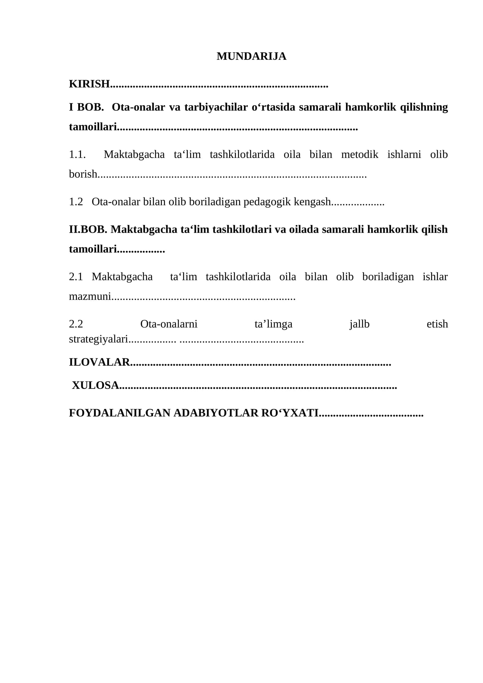 Ota-onalar va tarbiyachilar o‘rtasida samarali hamkorlik qilishning tamoillari