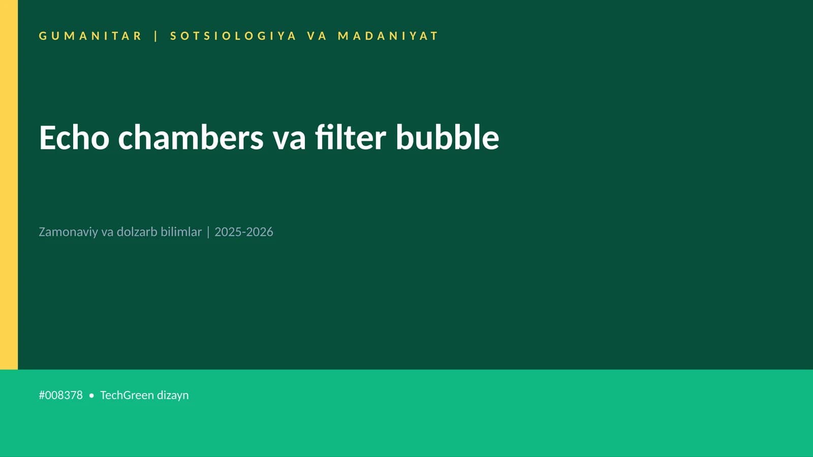 Echo chambers va filter bubble