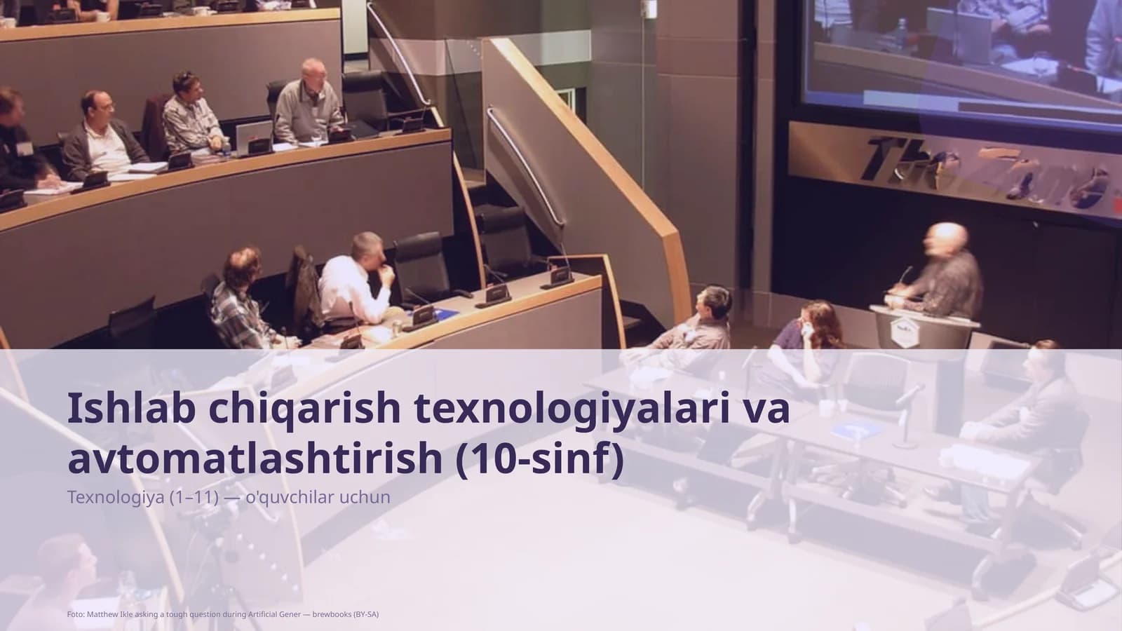Ishlab chiqarish texnologiyalari va avtomatlashtirish (10-sinf)