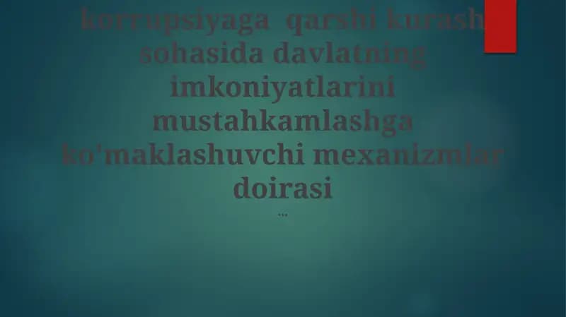 Moliyaviy Shaffoflik va Nazorat