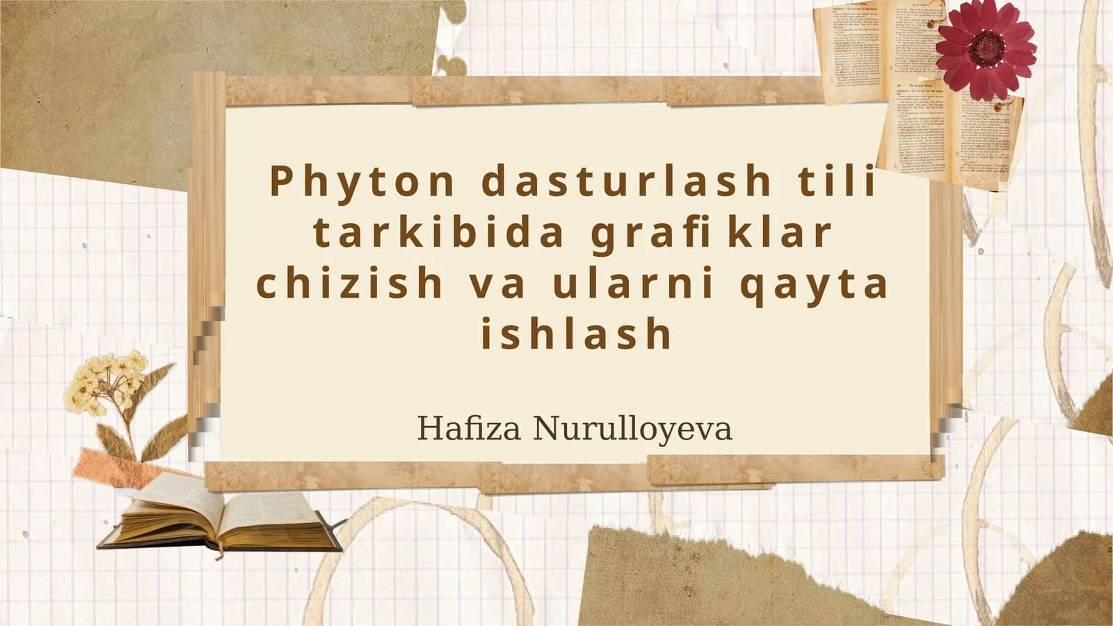 Python-da Grafiklarni Chizish va Qayta Ishlash