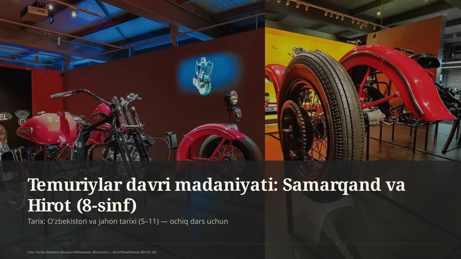 Temuriylar davri madaniyati: Samarqand va Hirot (8-sinf)