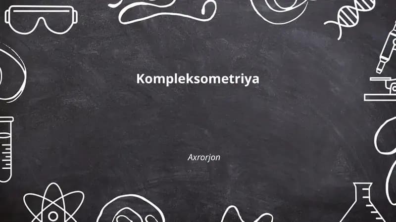 Kompleksometriya