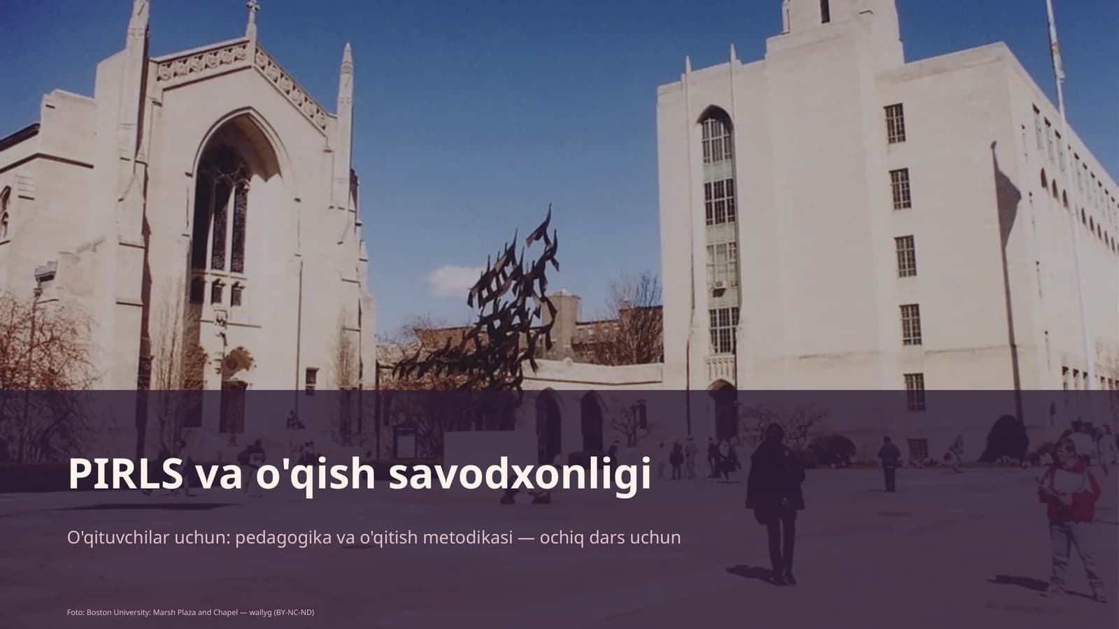 PIRLS va o'qish savodxonligi