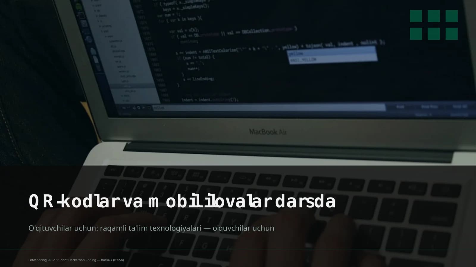 QR-kodlar va mobil ilovalar darsda