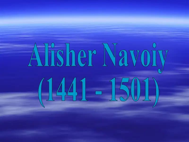 Alisher Navoiy