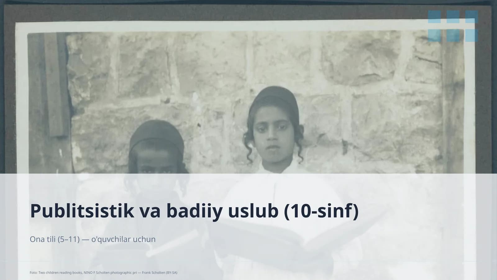 Publitsistik va badiiy uslub (10-sinf)