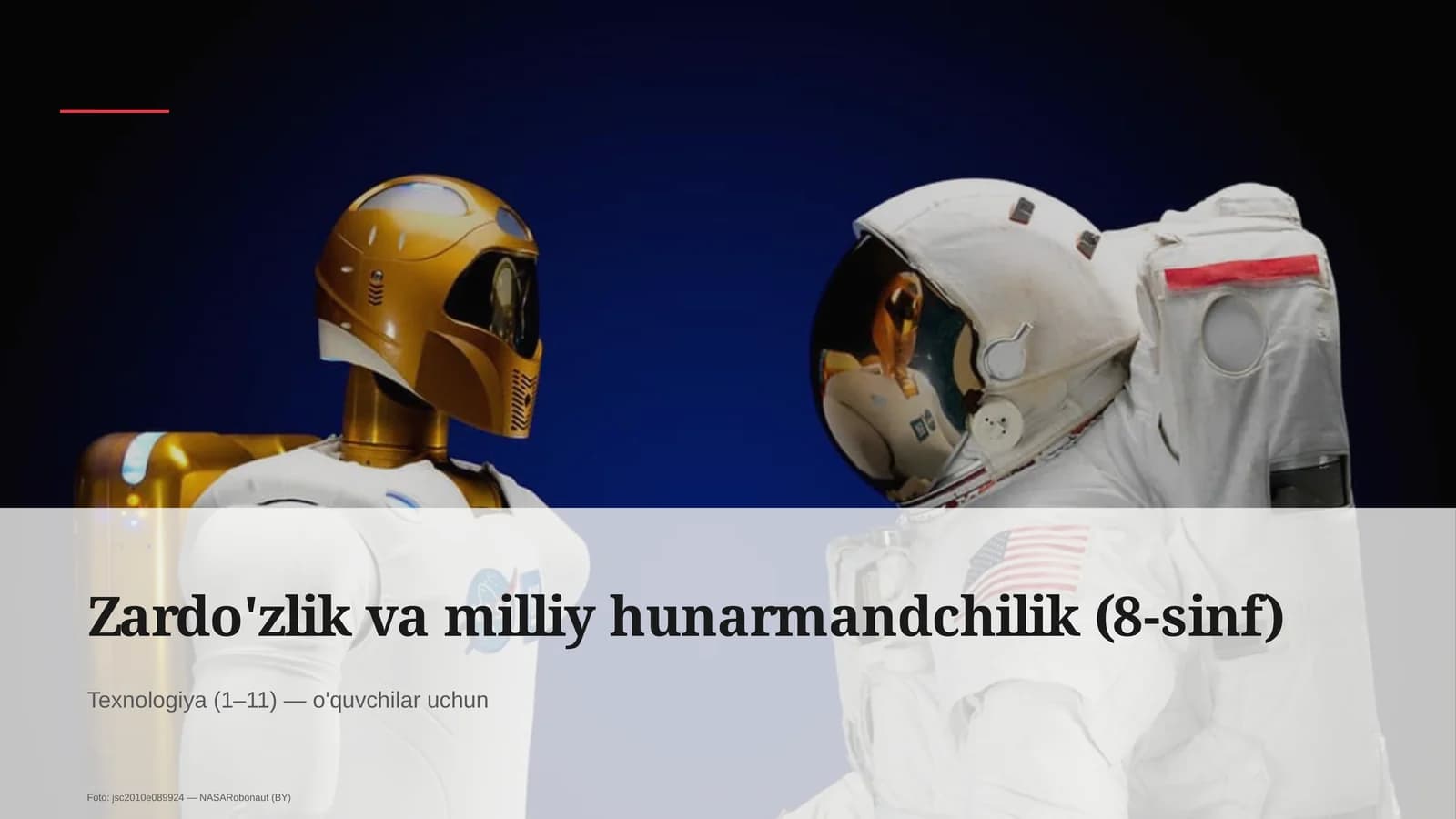 Zardo'zlik va milliy hunarmandchilik (8-sinf)