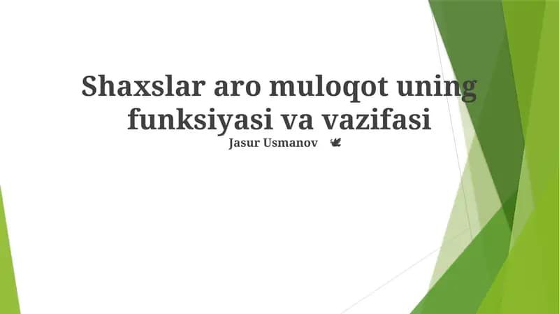 Shaxsiyaro munosabatlar kommunikatsiyasi