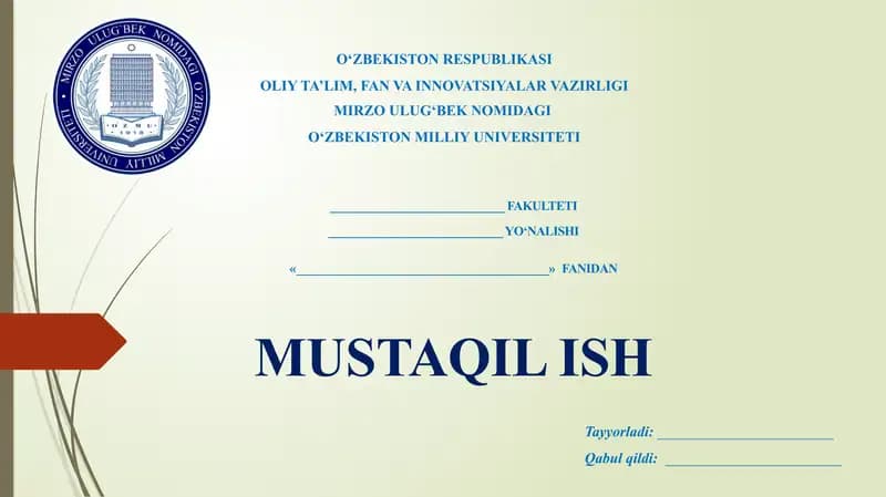 Mumtoz adabiyotga kirish” kursining obyekti va predmeti, maqsad va vazifalari