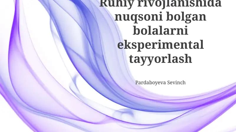 Eksperimental O'qitishning Asosiy Tamoyillari