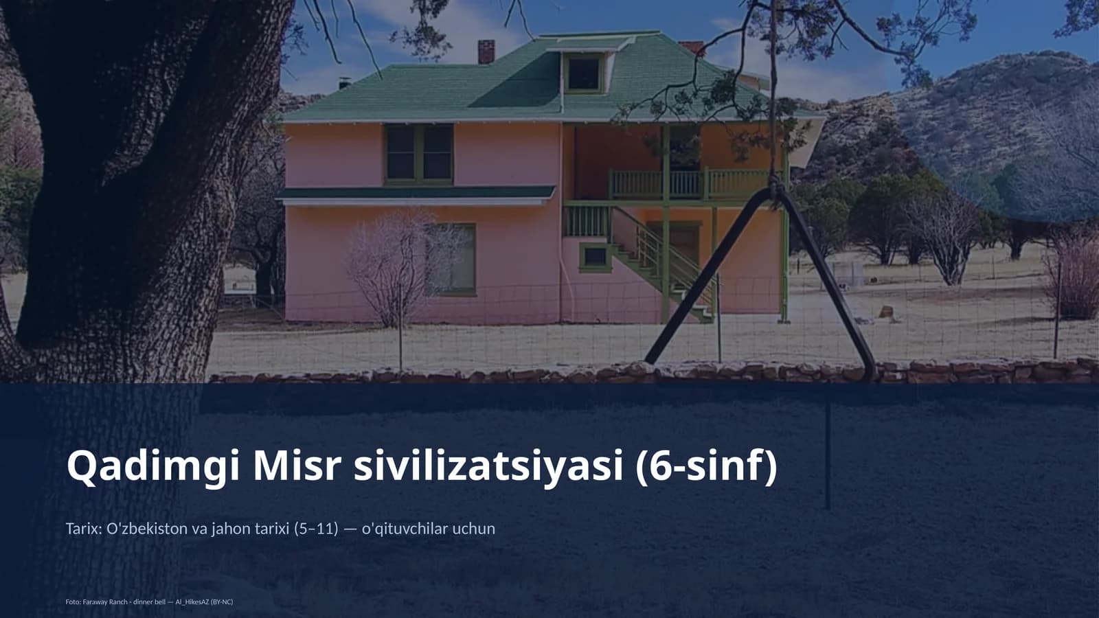 Qadimgi Misr sivilizatsiyasi (6-sinf)