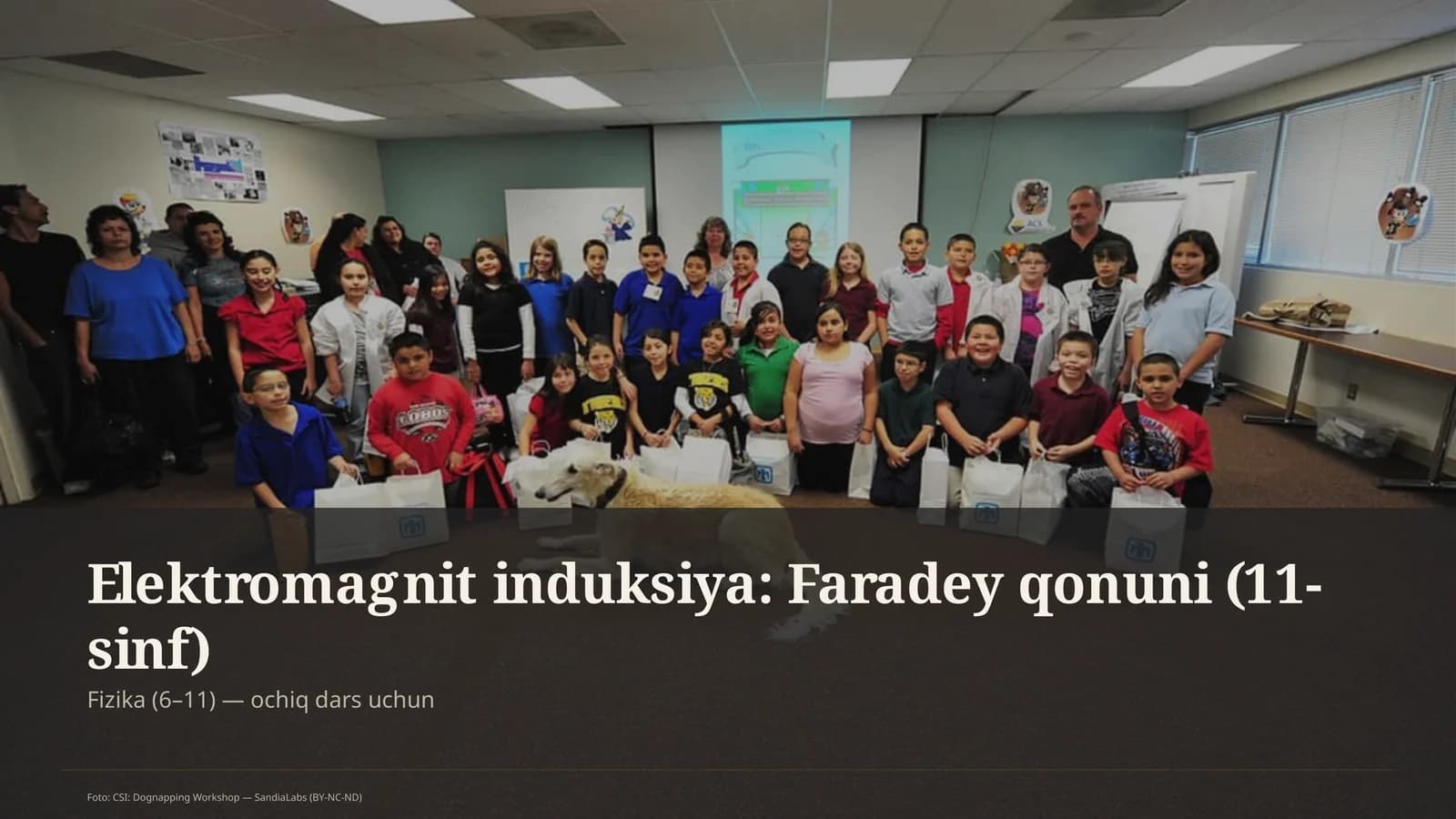 Elektromagnit induksiya: Faradey qonuni (11-sinf)